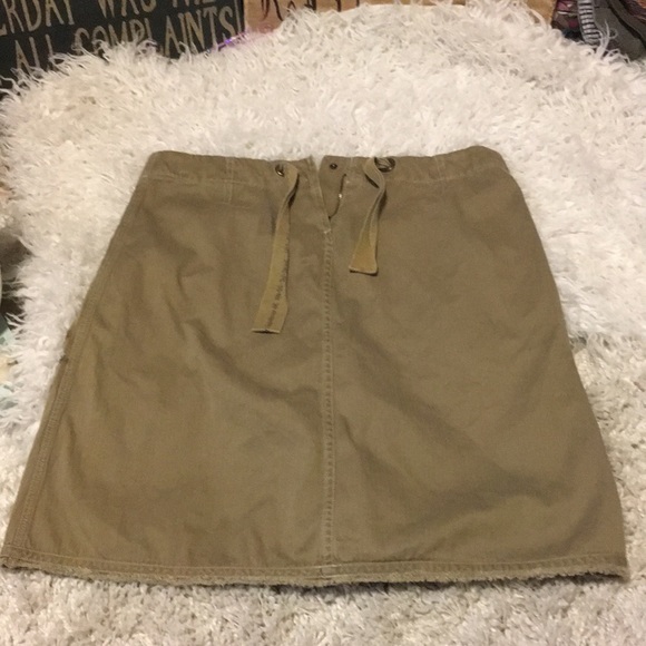 INO-M2-224 GREY DENIM FRAYED SKIRT